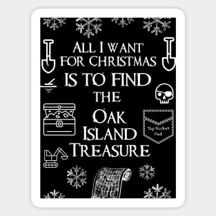 Oak Island Ugly Christmas Sweater Sticker